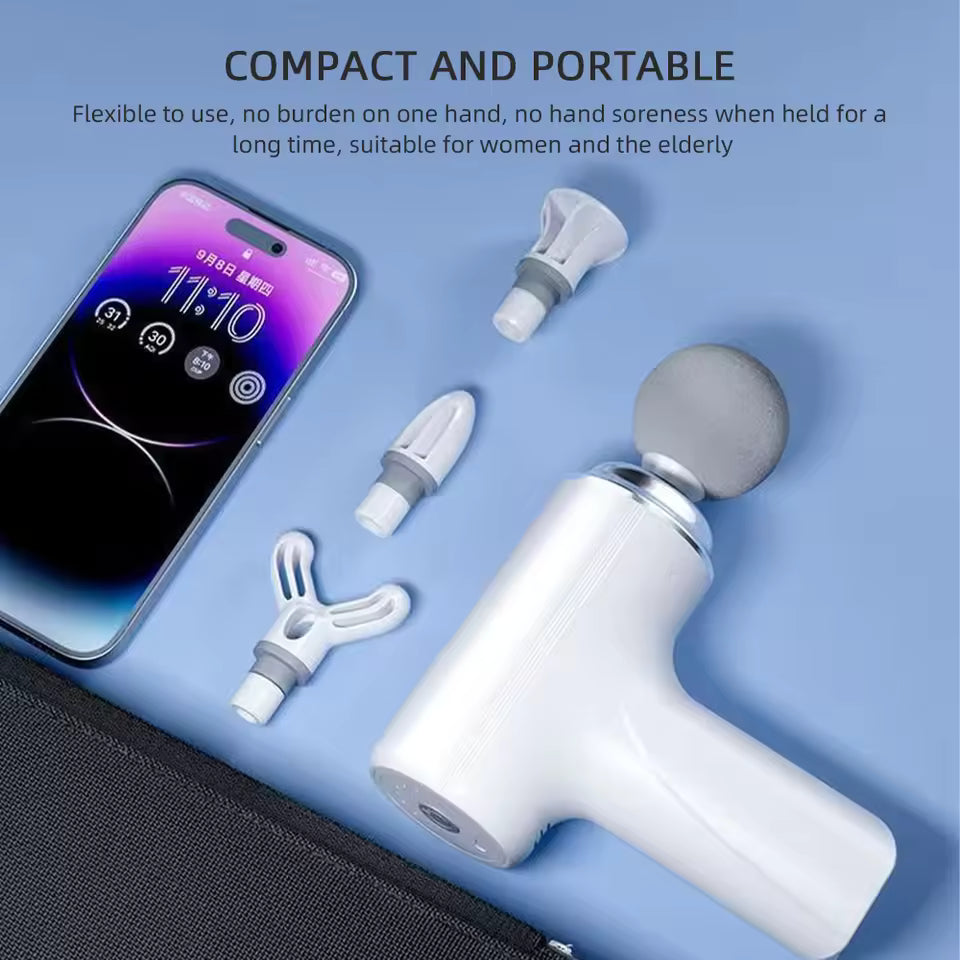 Vibration Massage Gun Rechargeable Wireless Muscle Relaxation Massager Mini Professional Fitness Portable Electric Fascia Gun