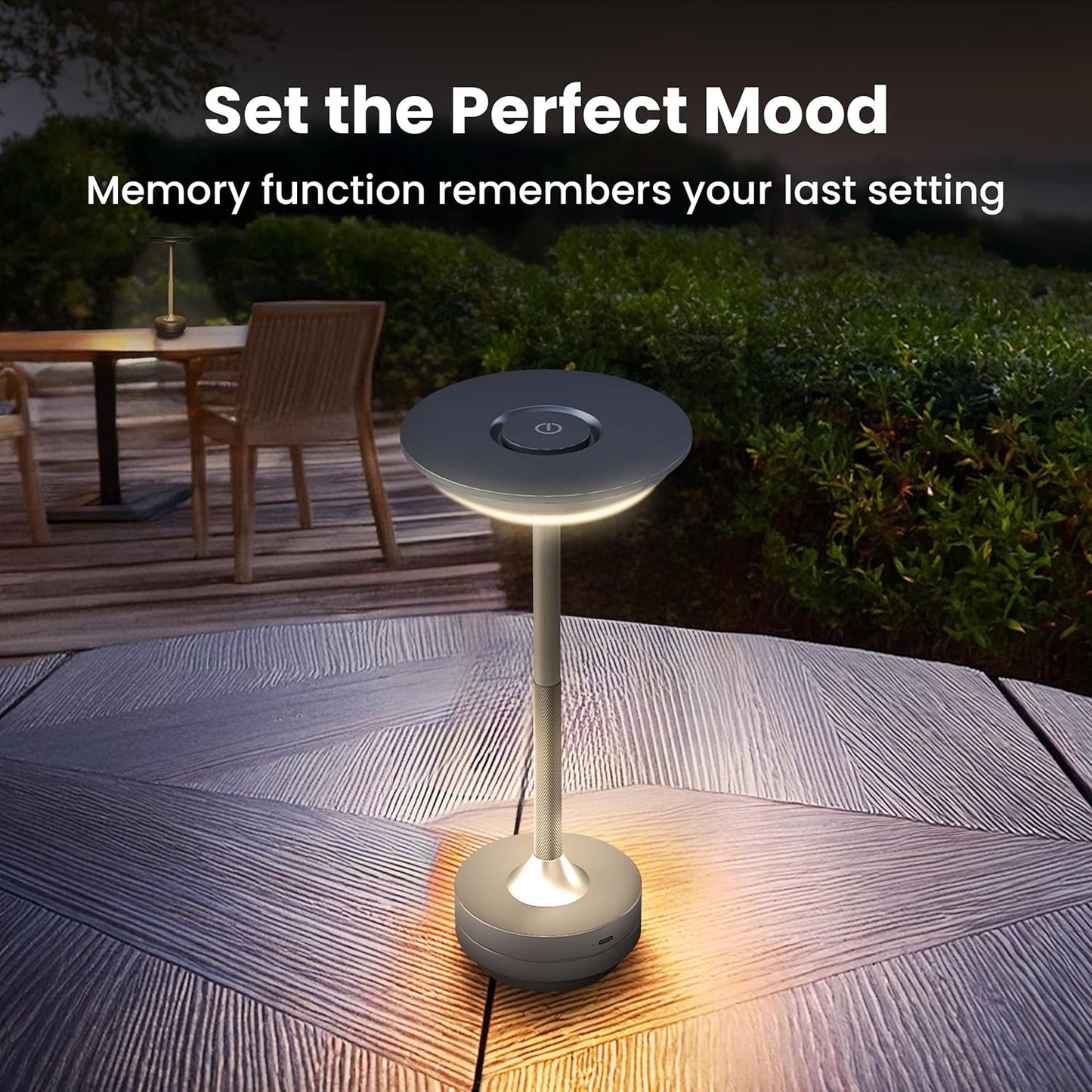 Simple charging LED Desk Lamp restaurant bar desk lamp dimming atmosphere retro portable charging touch USB desk lamp