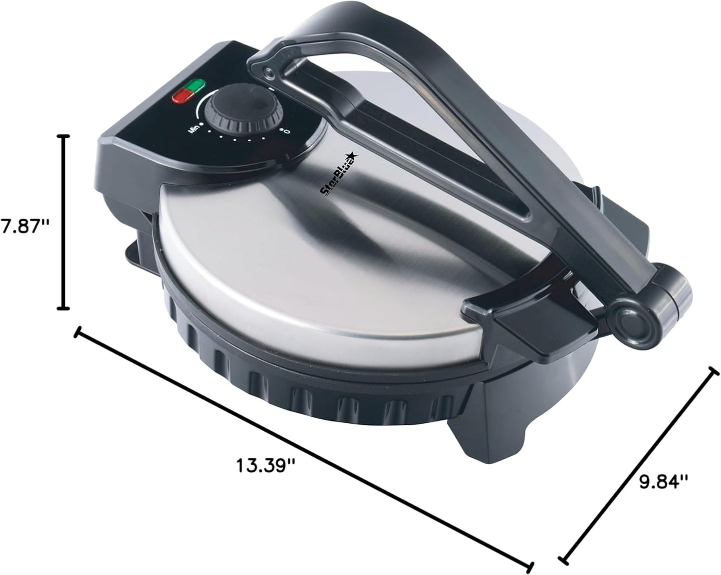 Tortillas Maker Nonstick Cooking Plate for Pancakes and Roti Adjustable Temperature Control Baking Pan