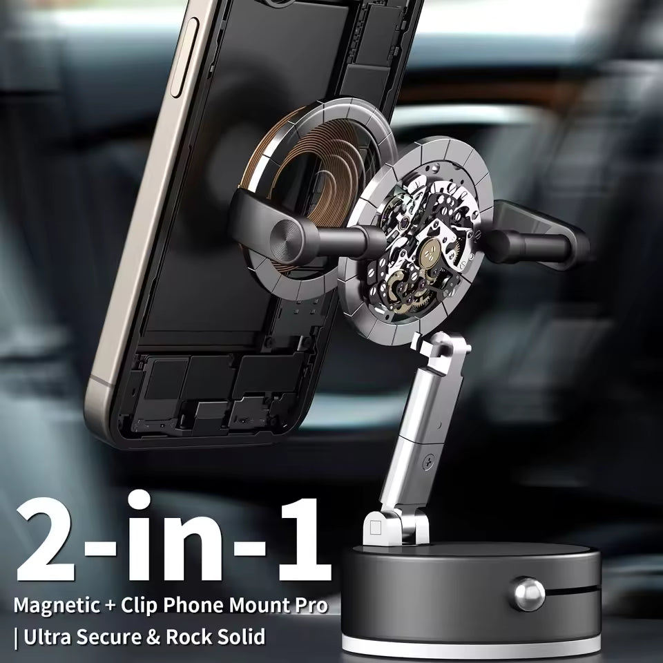 Foldable Vacuum Magnetic Car Phone Holder