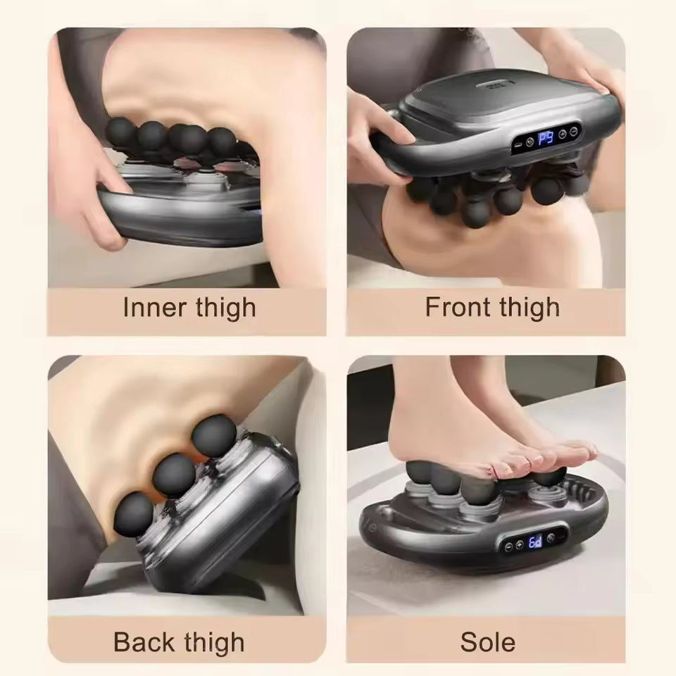 12-Head Fascia Gun High-Frequency Vibration Body Massage Gun Back and Waist Massager Massager Neck Shoulder Massager masajeador