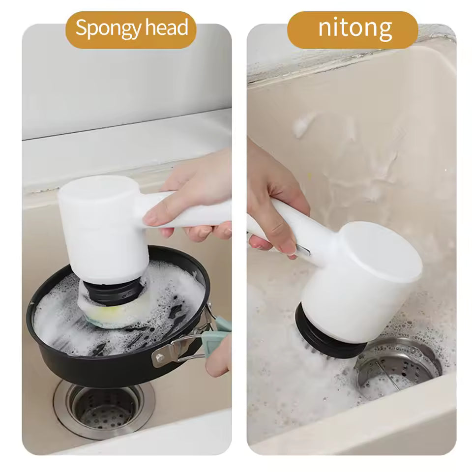 Electric Spin Scrubber,Bathroom Cleaning Brush Power Scrubber with 3 Replaceable Brush Heads, Electric Cleaning Brush