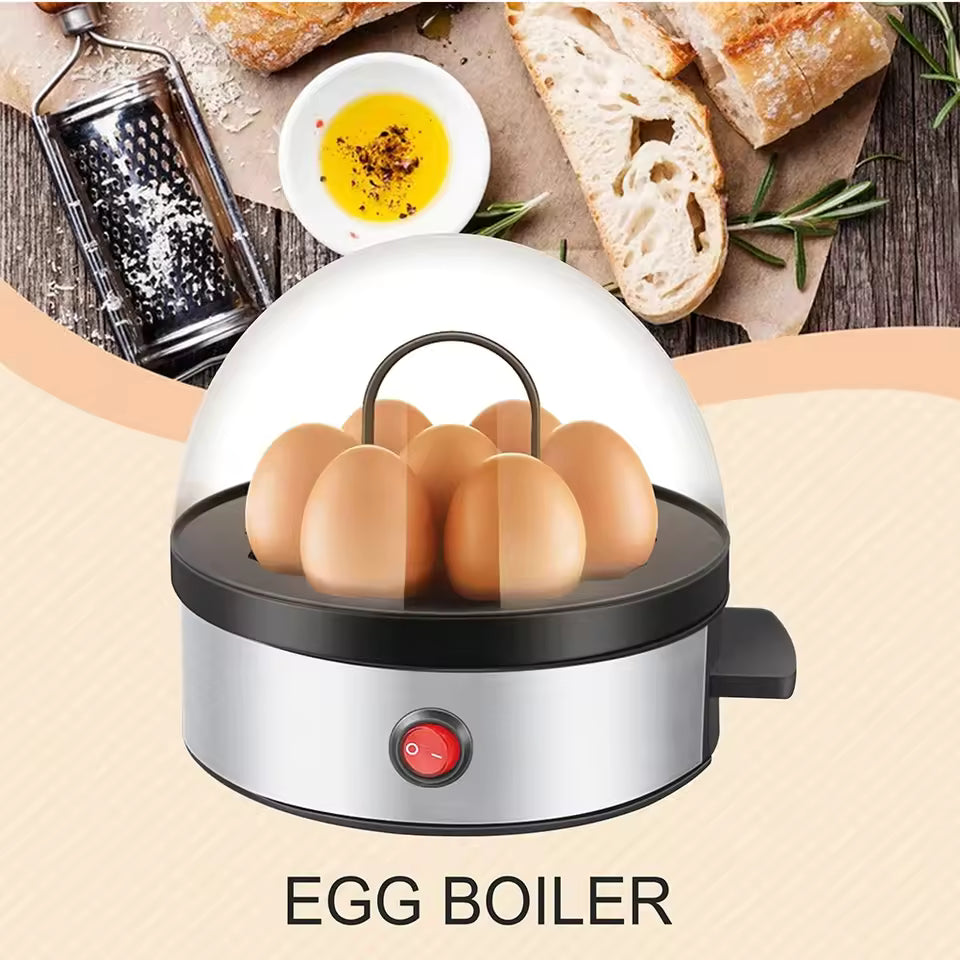 Egg Cooker Automatic Power Off Home 7 Eggs Multi-Functional Steamed Egg Custard Boiled Egg Machine Breakfast Ar