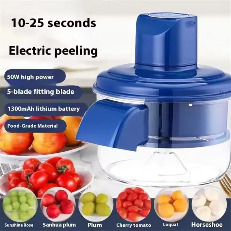 A fully automatic household and commercial electric grape peeler, a perfect tool for peeling green grapes and garlic