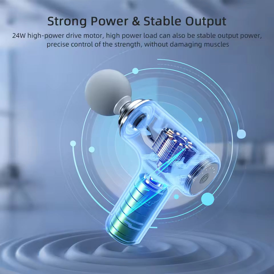 Vibration Massage Gun Rechargeable Wireless Muscle Relaxation Massager Mini Professional Fitness Portable Electric Fascia Gun