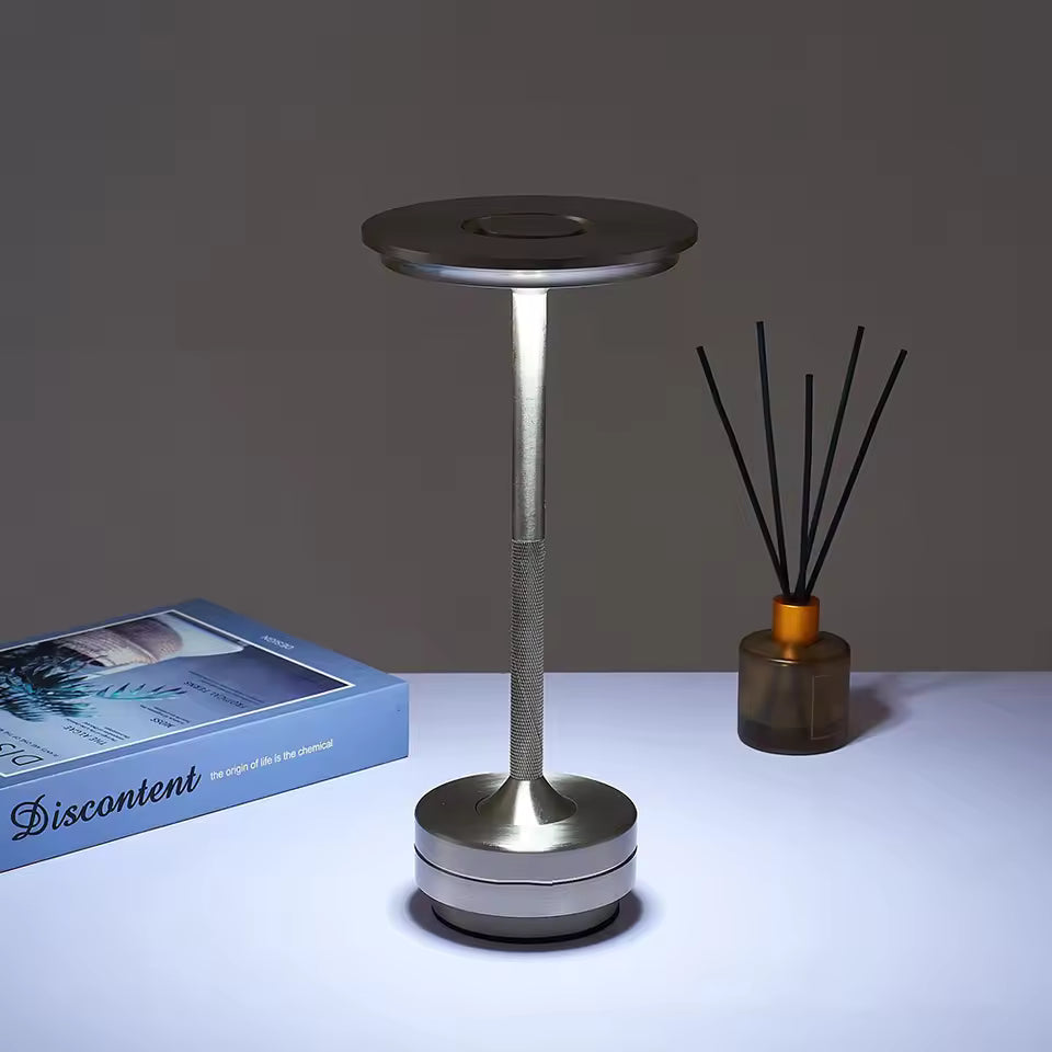 Simple charging LED Desk Lamp restaurant bar desk lamp dimming atmosphere retro portable charging touch USB desk lamp
