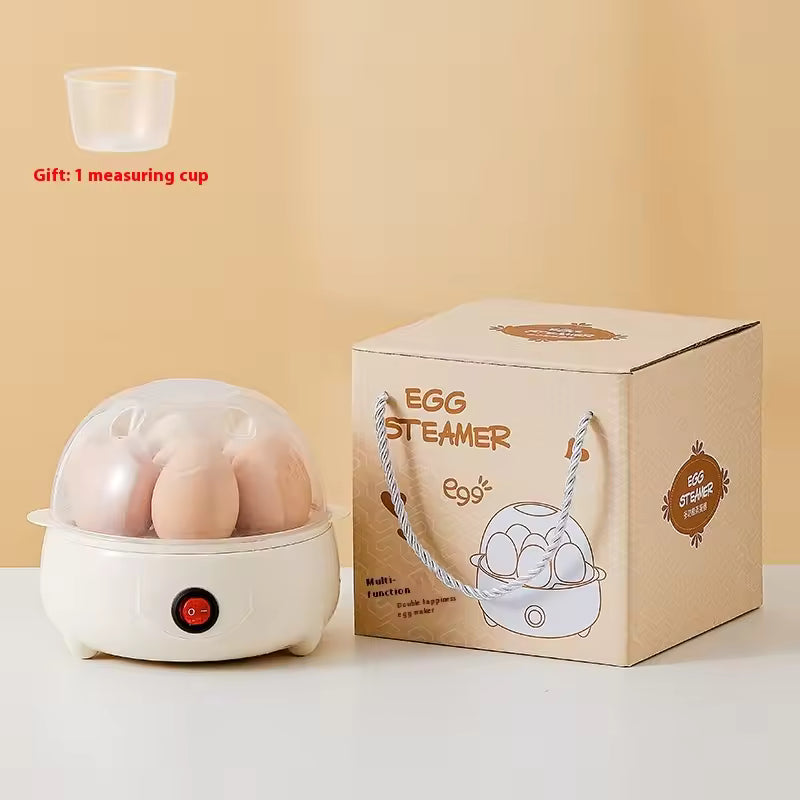 Egg Cooker Automatic Power Off Home 7 Eggs Multi-Functional Steamed Egg Custard Boiled Egg Machine Breakfast Ar