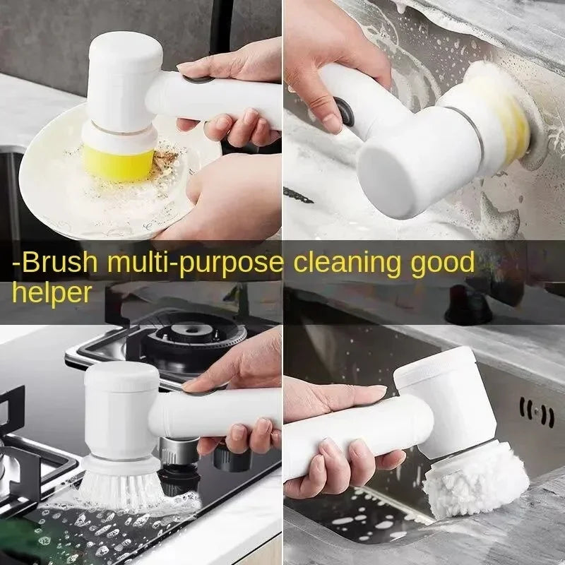 Electric Spin Scrubber,Bathroom Cleaning Brush Power Scrubber with 3 Replaceable Brush Heads, Electric Cleaning Brush