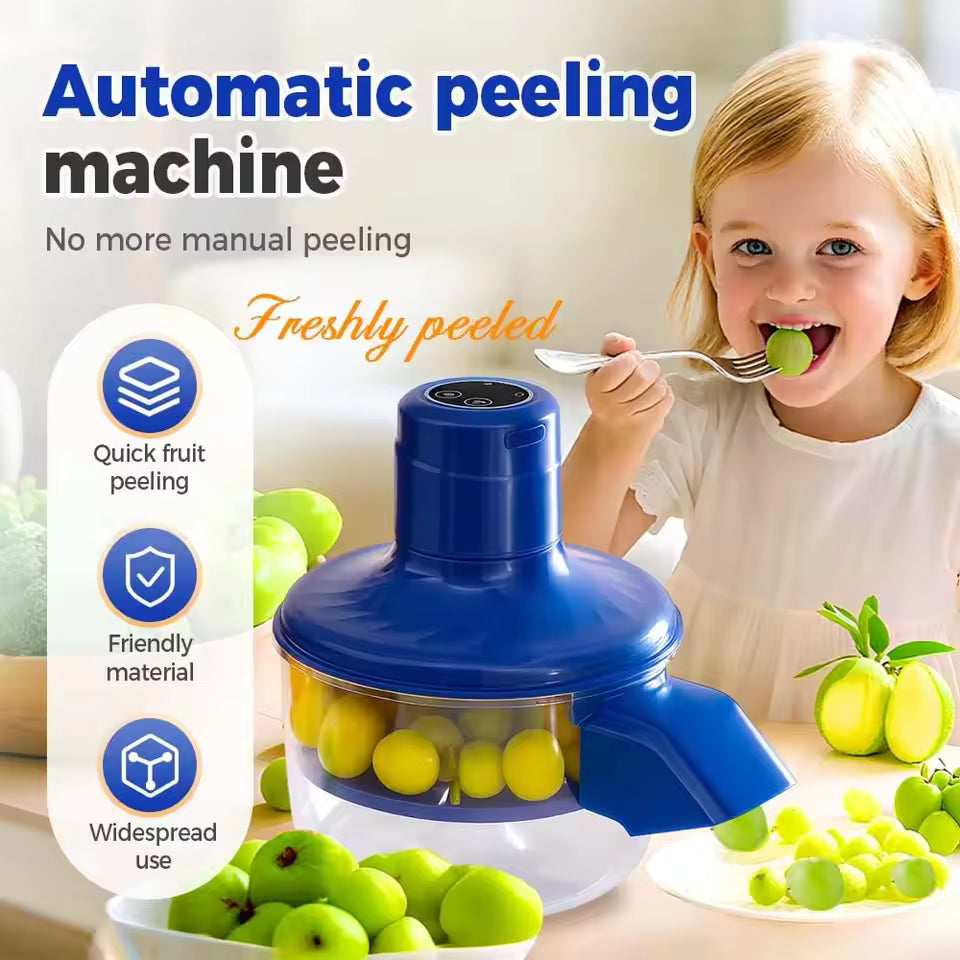 A fully automatic household and commercial electric grape peeler, a perfect tool for peeling green grapes and garlic