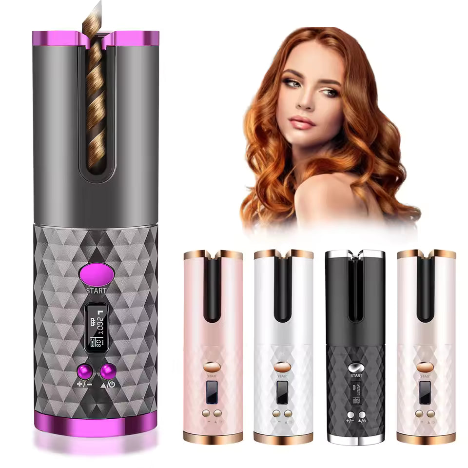 Automatic Hair Culers USB Charging Portable Wireless Rotate Hair Curler