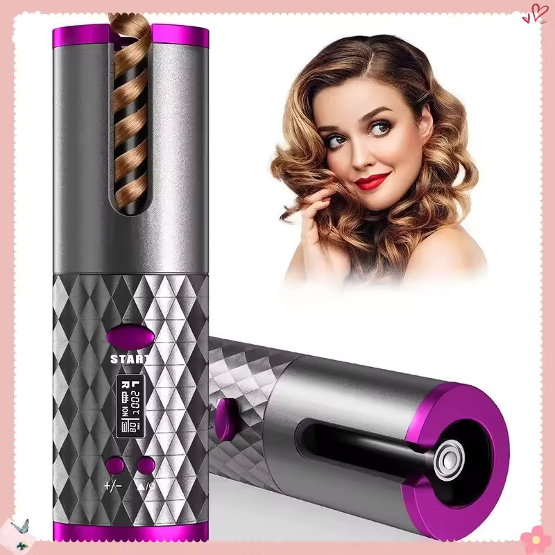 Automatic Hair Culers USB Charging Portable Wireless Rotate Hair Curler