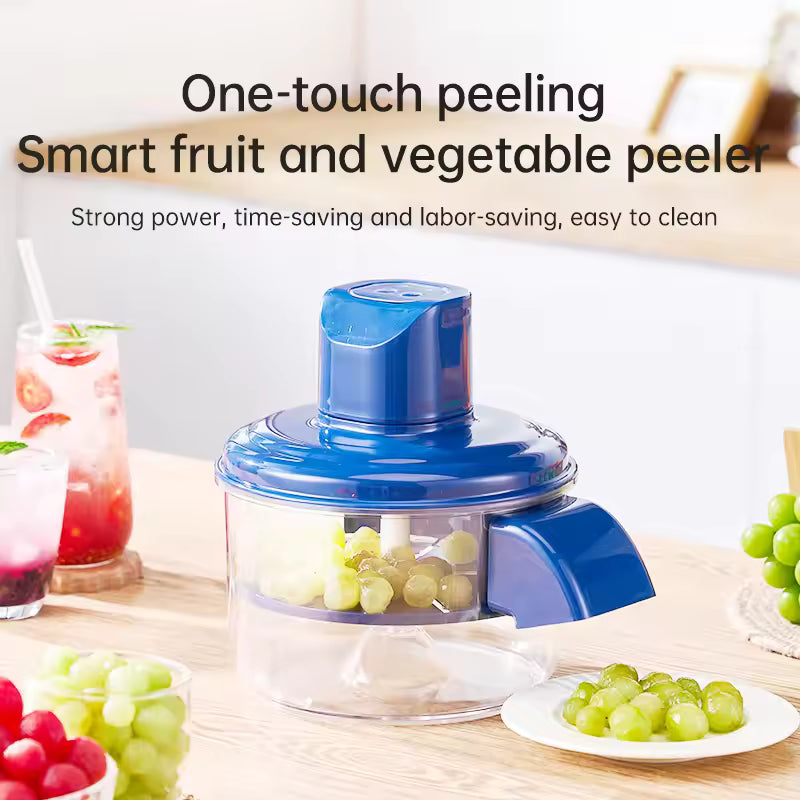 A fully automatic household and commercial electric grape peeler, a perfect tool for peeling green grapes and garlic