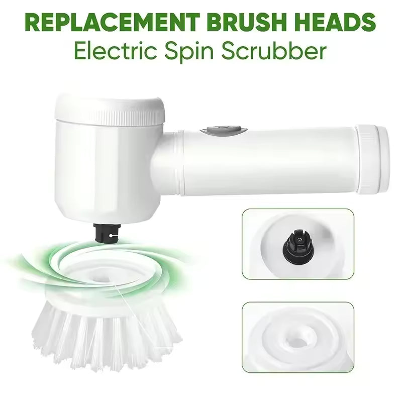 Electric Spin Scrubber,Bathroom Cleaning Brush Power Scrubber with 3 Replaceable Brush Heads, Electric Cleaning Brush
